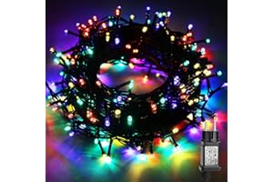CHOIGN Guirlande Lumineuse Exterieure,23M 200LED 8 Modes,Guirlande Lumineuse Sapin de Noel avec Prise,Étanche IP44,pour Intérieur Extérieur Fête Chambre Mariage Balcon Mur Noel [Colorées]