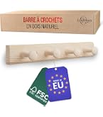 Patère 4 têtes rondes noires Couleur noir Atmosphera | La Redoute