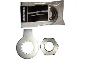 MOTOPOLIS R1 FZ1 FZS 1000 FAZER TDM 900 XJR 1200 1300 FJ 1200 - ÉCROU DE PIGNON ET RONDELLE DE AVANT