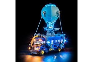 YEABRICKS LED-lampa för 77073 Fortnight Battle Bus Byggstenar Modell (byggsats ingår inte)