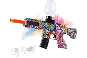 Sendowtek Gel Blaster Gun, 50000 Tiros Juguete de Disparo Automático con Gafas y Batería Recargable, Juego de Equipo al Aire Libre Pistola de Gel para Adolescentes y Adultos Amigos de 14+ Años