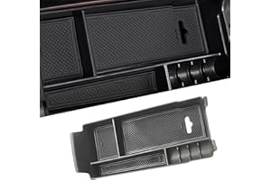 Xiciki Mittelkonsole Aufbewahrungsbox Kompatibel mit Mercedes-Benz A Klasse 2019-2024, B Klasse CLA GLA GLB EQA EQB 2019-2023, Mittelkonsole Organize, Mittelarmlehne Handschuhfach mit Münz Halter