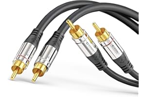 Sonero 2 x cinch stereo kabel audio 0,5 m