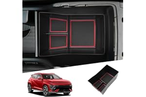 SHAOHAO Hyundai KONA SX2 N Line 2024 2025 konsola środkowa, podłokietnik, pudełko do przechowywania, akcesoria, organizer środkowy, wielofunkcyjny schowek na rękawiczki hyundai kona akcesoria