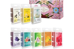 Uponer Duftwachs Wax Melts Duftwachswürfel 100% Sojawachs Raumduft Duftkerze 8 Verschiedene Düfte Geschenk Set ür Geburtstag, Valentinstag, Hochzeit,Weihnachten