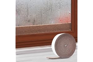 FuKuEn Window Condensation Absorbers Strip Window Drip Strip Used to Absorb Moisture and Keep Dry Condensation Tape Brown Protect Wooden Frames from Damp Damage 3cm*4m
