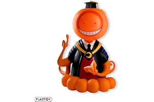 Plastoy Assassination Classroom Tirelire Koro Sensei Orange - Plastique - 16 cm