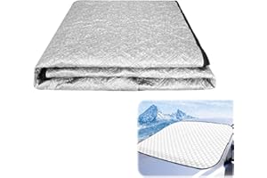 FGTOPBY Couverture Pare Brise Voiture,Protege Pare Brise Givre,Anti Gel Universelle de Pare Protection pour Voiture,Anti Glace UV Soleil Protection Repliable Universelle pour Voiture SUV