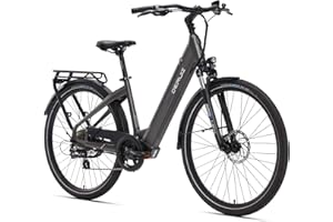 DERUIZ Bicicleta electrica 28'' Urbana Bici eléctrica Ciudad Bicicleta Carretera bafang 250w bateria Bicicleta 48V 13.4Ah Moto eléctrica Adulto