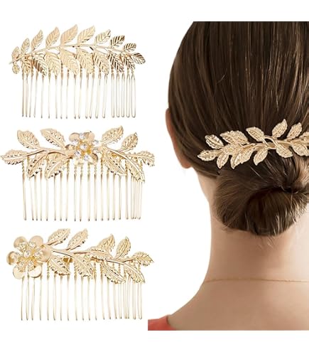 Fermaglio Per Capelli In Oro Con Strass E Cristallo – Clip Decorativa Brillante Per Sposa, Matrimonio, Festa, In Lega Durevole, Regalo Elegante Per Donna