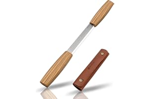 BeaverCraft Coltello da disegno Strumento per la lavorazione del legno 10,6 centimetri Coltello da intaglio del legno con fodero in pelle DK2s per modellare il legno, dettagliare, intagliare cucchiai