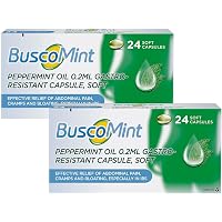 2 Pack of Buscomint Peppermint Oil 0.2ml Gastro Resistant Treatment, 24 ...
