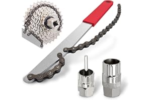 Sternstunde Kit de Herramientas Para Bicicleta, Con Látigo para Cadena de Bicicleta/Extracción de Piñones Anillo/Bloqueo de Cassette de Bicicleta para 6, 7, 8, 9, 10 Cassettes de la Belocidad