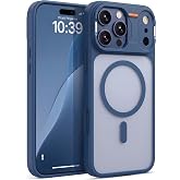 Babilden iPhone 16 Pro Max İ&ccedil;in Mat Şeffaf MagSafe Destekli Premium Koruyucu Kılıf Darbe Emici Silikon Kenarlı Kamera Korumal