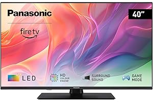 Panasonic TV-40S55AEZ, Serie S55 40 pollici Smart TV LED Full HD, 2024, Fire TV, HD Colour Engine, HDR, Alexa Voice Control, Game Mode, Media Player, Per un'Esperienza Visiva Ottimale