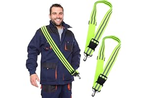 IBEIKE Reflective Sash for Walking at Night - 2PCS Reflective Running Gear High Visibility Safety Reflective Bands with Clip, Adjustable Hi Vis Straps for Adult Biking Cycling Jogging Dog Walking