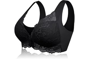 Ronronner Sujetador de Encaje sin Aros para Mujer Sujetador Deportivo Sujetador de Flores para Mujer, Comodos Sin Costuras Sujetador para Yoga, Fitness, Correr, Entrenamiento