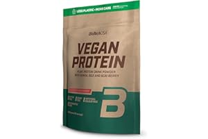 BioTechUSA Vegan Protein | Shake na bazie ryżu i grochu z superfoods i aminokwasami | bez cukru, laktozy i glutenu, 2 kg, Owoce leśne