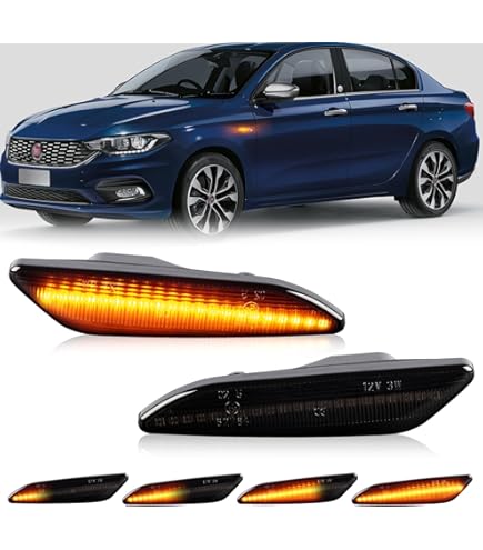 COPPIA FRECCE LATERALI 18 LED DINAMICHE SPECIFICHE FIAT ABARTH 500 500c CANBUS EUR 18,99 - IT - Foto 7