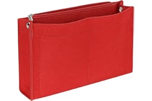 Joqixon Felt Purse Organizer Insert, Handbag Organiser Insert Purse Liner Bag in Bag Tidy Organiser, Large