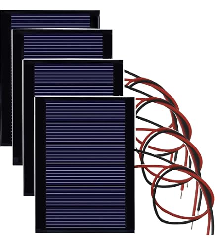 QUARKZMAN 10 Pièces Cellules Solaires Mini Panneau Polycristallin 2V - 5x 30x36mm 60mA + 5x 40x40mm 40mA Pour DIY Bricolage