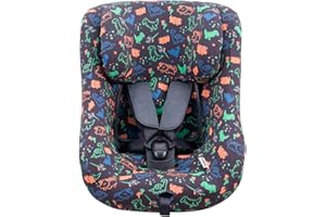 ‎JYOKO JYOKO Kids Bezug kompatibel mit Joie Spin 360, Nuna Rebl, aus Baumwolle (Happy Dino)