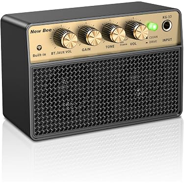 Amplificateur de préampli piézo pour guitare, violoncelle, violon, ukulélé, mandoline avec câble de charge de type C, autonomie de 10 heures Amplificateur de préampli piézo pour guitare, violoncelle, violon, ukulélé, mandoline avec câble de charge de type C, autonomie de 10 heures