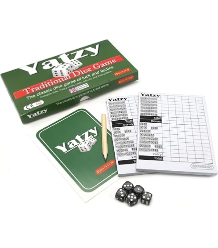 Hasbro Gioco Yahtzee Classico – Dadi E Blocco Punteggi Per Famiglia, 1+ Giocatori - 3
