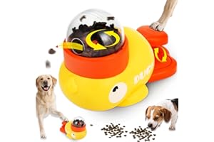 Hoewphofly Comedero Lento para Perros y Gatos en Forma de Pato, Dispensador Comida Perros, Interactivo y Antiahogo, Fácil de Limpiar, Reduce Ansiedad, Libre BPA Divertido Regalo Mascotas