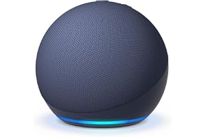 Amazon Echo Dot (5th Gen), smart speaker with Alexa+, vibrant sound, motion detection, temperature sensor, bluetooth, Blue