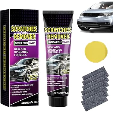 Kit Réparation Rayures Voiture – Crème + Nano Tissu + éponge, élimine Rayures Légères, Pour Toutes Couleurs De Carrosserie - 11