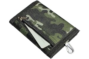 RMEET Portefeuille Ado,Portefeuilles de Camouflage pour Garçons Vans Sport Militaire Portafoglio in Tela Portafogli en Toile per Enfants Adolescent Cadeau