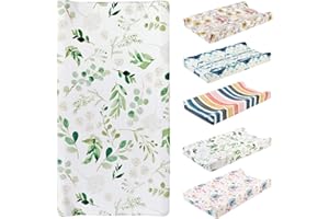 FELENNY Baby-Wickelunterlage, weich, atmungsaktiv, für Wickeltisch, Matratze, Wickeltischbezug, Wickelunterlage, Bezug (nur Bezug, Kissen nicht im Lieferumfang enthalten), 81,3 x 40,6 cm