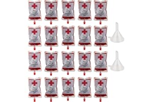 Celvibe Halloween Trinkgefäß Blutbeutel Zum Befüllen Halloween-Blut-Getränkebehälter Blutbeutel für Getränke Halloween Infusionsbeutel Halloween Cosplay Zombie Party (Style 4, 250ml)