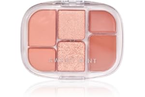 TOLENRE Palette de Fards À Paupières Rose 6 Couleurs, Teintes Pailletées et Mattes Hautement Pigmentées, Paupières Palette Maquillage Yeux Mat Pigmentées, Mini Maquillage pour Looks Quotidiens Eyes (01)