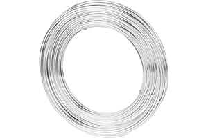 TooTaci Fil d'Acier Inoxydable 1,5 mm, 30M Fil Métallique Flexible – Solide pour Treillis de Jardin, Clôtures, Sculptures et Projets DIY