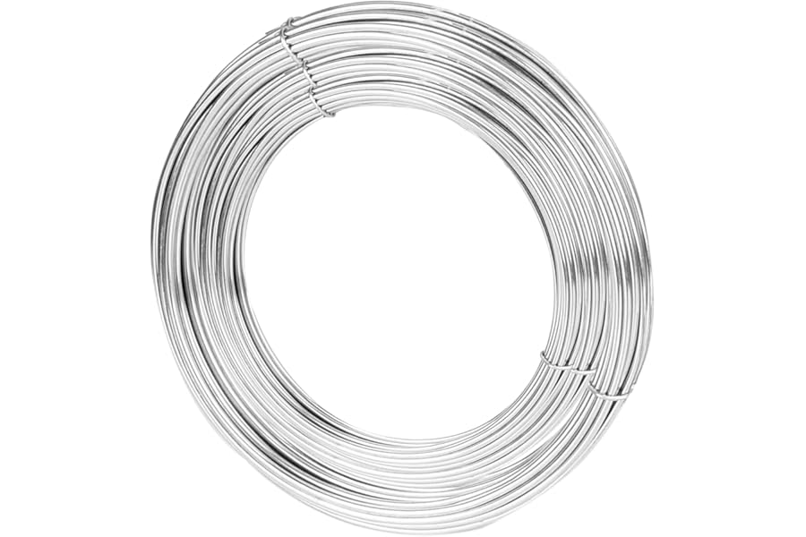 TooTaci Stainless Steel Wire 30M/1.5mm Flexible Metal Wire, 304 Stainless Steel, for Sculpting Artcraft & DIY Projects, Garden Fence, Trellis