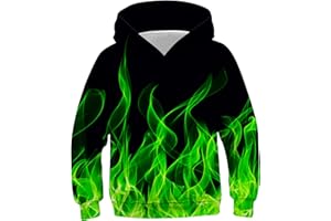 Loveternal Felpe Ragazzo Felpa Bambini Ragazzi Ragazze 3D Felpe con Cappuccio con Hoodie Tasche Manica Lunga Sweatshirt 5-13 Anni