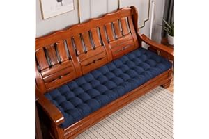 XPNIT Garden Bench Cushion 2 3 Seater,Indoor Outdoor Sun Lounger Cushion Chair Cushions Pads for Patio,Swing,Rattan,Hanging Chair (165x55cm,Blue)