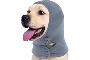 Yoolhamy Protectores de orejas para perro, protectores de oídos de perro, protectores de oídos de perro, protección contra la ansiedad, protección contra el ruido, envolturas para la cabeza sin