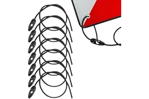 CELIODD 7 Piezas Tensores de Equipaje para Señal de Advertencia Italiana 50cm Correas Elásticas para Portabicicletas,Tensor de Equipaje,para Portabicicletas,Motocicletas,Camping,Viajes por