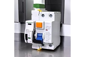 VL VILLORE Interruptor diferencial superinmunizado auto rearmable 40A 30mA Clase A con protección sobrecorriente y fugas rearmable (Clase A Model 1)