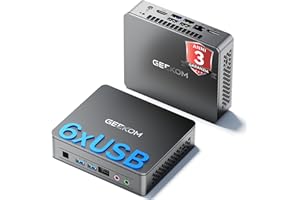 GEEKOM Mini PC Air12 Lite con Intel N150 (aggiornamento da N100), 16GB RAM e 512GB SSD, Mini PC Windows 11 pronto all'uso | 6×USB e 9-PIN | Supporto Dual Display 4K@60Hz per Casa, Ufficio e Scuola