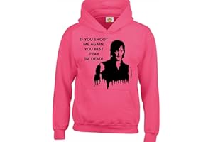 Crown Designs If You Shoot Me Again Daryl Silhoette Zombie TV Show Inspired Gift Unisex Hoodies for Men, Women & Teenagers