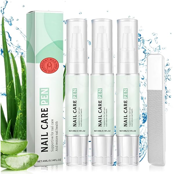Nagelpflege-Stift 3er Set Mit Teebaumöl, Vitamin E & Aloe Vera – Für Starke, Gepflegte Fingernägel & Fußnägel