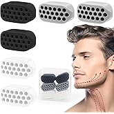 XIANGLONGY 6 Piezas Ejercitador de Mandíbula, Jaw Exerciser, Masticador Mandibula para Hombres y Mujeres, para Fortalecer y A