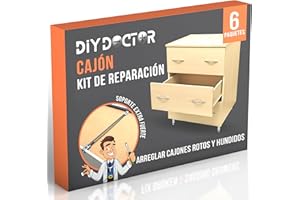 DIY Doctor Kit de Reparación de Cajones (6 Unidades) – Refuerzos y Soporte para Cajones de Cocina y Dormitorio