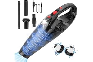 Tgeserwe Handheld Vacuum Cleaner, 8000pa Powerful Suction Car Vacuum Cleaner, Rechargeable Hand Held Hoovers Cordless for Home Car Pet Hair Office