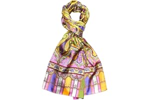 Lorenzo Cana Herren Seidenschal aufwändig bedrucktes Paisleymuster,100% Seide, 50 cm x 165 cm harmonische Farben 8906711