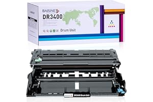 BAISINE DR3400 Tambor Compatible con Brother DR-3400 DR3400 para Brother HL-L5100DN DCP-L5500dn MFC-L6800dw DCP-L6600DW HL-L5000D HL-L5200DW HL-L6250DN HL-L6300DW HL-L6400DW MFC-L5700DN MFC-L5750DW